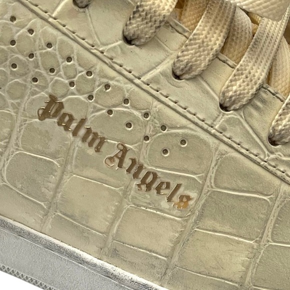 NEW Palm Angels Croc-effect leather sneakers size 43 Unisex - Picture 6 of 14